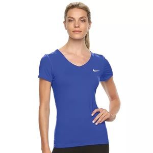 2 for 20$ Nike XSmall Pro Dri Fit T-Shirt Top Blue Women's Short Sleeve